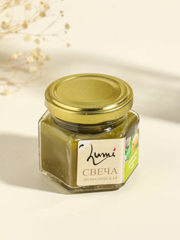 Ароматическая свеча в банке, 70 г, воска, грейпфрут и зелёный чай