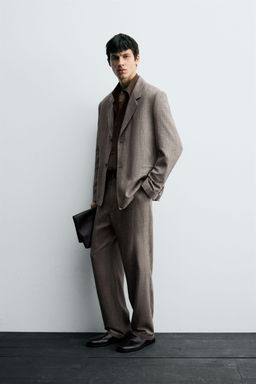 TEXTURED SUIT BLAZER - Zara фото 4