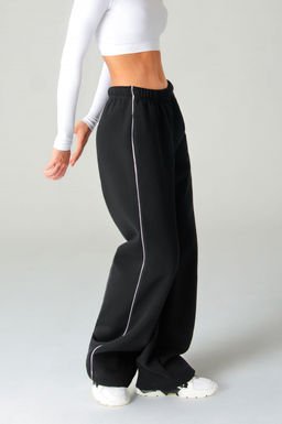 Арт. 7904 Брюки оверсайз с начесом 44-48 (3 шт) Цвет:черный