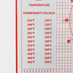 Коврик для выпечки и раскатки теста с разметкой, армированный, силикон, 50?40 см, красный - Simaland фото 3