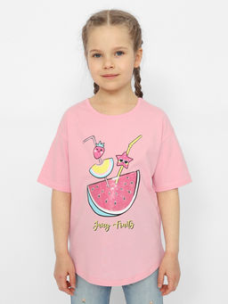 CRB wear/CSKG 63651-27 Футболка для девочки,розовый/Ex.Cherubino