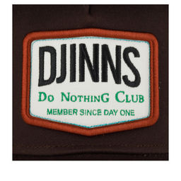 Бейсболка DJINNS арт. HFT Nothing Club 2 HeatDye (темно-коричневый)