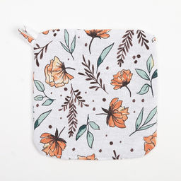 Прихватка Доляна Oleander 19х19 см, 100% хлопок, ватин 250 г/м2  фото 2