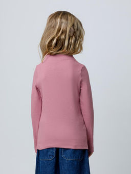 КР 302674/пепельная роза джемпер (водолазка) для дев