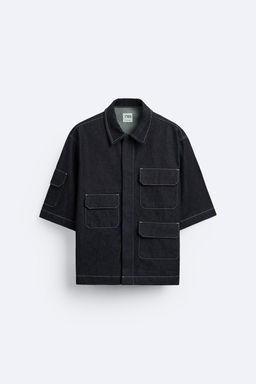 CEPLI OVERSIZE DENIM GOMLEK - Zara фото 7