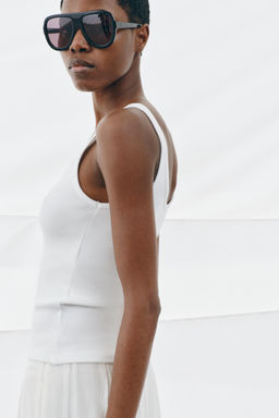 CAMISETA TIRANTES / Blanco - Zara фото 4