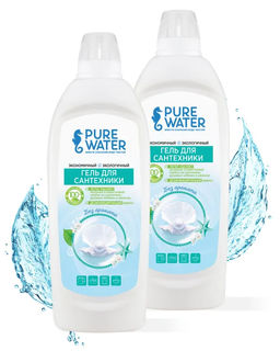 Цена за 2 шт. Гель для сантехники торговой марки Pure Water 500 мл