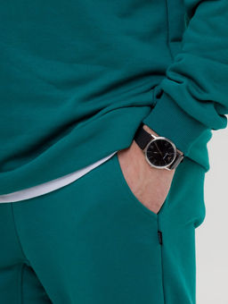 325П Костюм мужской со свитшотом, изумруд - Knitka wear фото 9