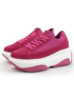 05-A9000-6 PINK Кроссовки женские (натуральная замша)