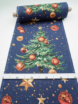 Дорожка "Волшебная елочка", ш.0.5м, хлопок-100%, 225гр/м.кв, раппорт 63см