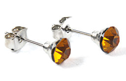 Серьги-гвозди PR1104 рыжий