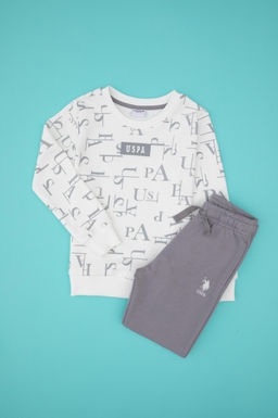 Erkek _ocuk Beyaz Pijama Tak_m_ Sepette S_rpriz _ndirim