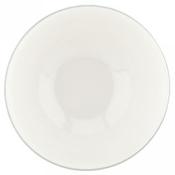 Облако Салатник фарфоровый 600мл, д14см, h7,5см, на ножке, рельефный декор - голубой, отводка, белый (Китай) - Домашняя мода фото 2