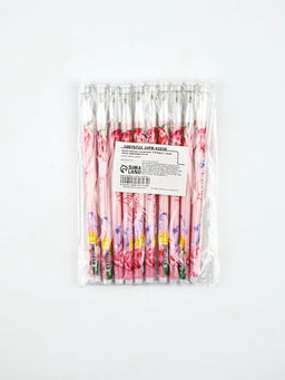 Цена за 10 шт. Ручка пластик с колпачком С 8 Марта, синяя паста, шариковая 0.5 мм