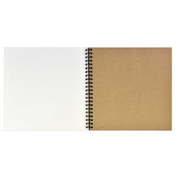 Альбом для рисования маркерами 195х195 мм, 40 л, блок - маркерная крафт-бумага 90 г/м?, арт. 61239 КОФЕЙНЫЙ ДОМИК