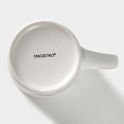 Кружка фарфоровая Magistro Мандала, 380 мл, бежевый узор - Доляна фото 8