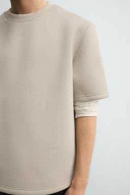 SUDADERA RELAXED FIT T?CNICA / Piedra - Zara фото 6