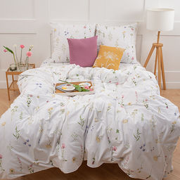 КПБ Традиция 2 спальный с европростыней, поплин, 100% хлопок, пл.110 гр./кв.м Ботанический сад Пододеяльник 177*217, простыня 217*240, наволочка 70*70 (2 шт.)  фото 11