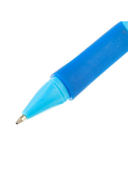 Цена за 12 шт. Ручка шариковая 0.7 мм, стержень синий, корпус синий с резиновым держателем, для правшей (цена за 1 штуку) - Calligrata фото 10