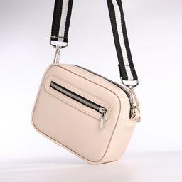 Сумка женская кросс-боди TEXTURA на молнии, 19×7×15 см, бежевая