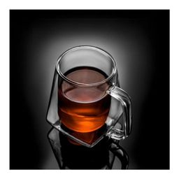Кружка стеклянная Walmer Spirit с двойными стенками, 0.3 л, цвет прозрачный  фото 6