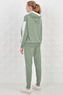 Арт. 2355 Костюм с брюками женский 44-52 (5 шт) Цвет:верх- лила, белый, низ- лила, белый - Калинка фото 4