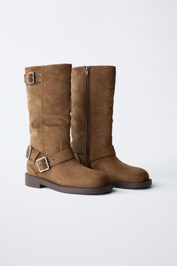 BUCKLED KNEE-HIGH BOOTS - Zara фото 2