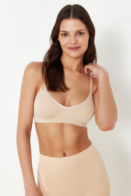 TRENDYOLMILLA Siyah Seamless/Dikissiz Fonksiyonel Ip Ask?l? Dolgusuz Kapl? Bralette Orme Sutyen THMAW22SU0023  фото 19