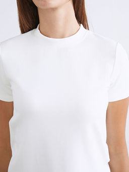 Bisiklet Yaka Kad?n Ti??rt