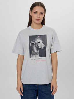 Футболка новогодняя женская с надписью Не принцесса. Королевна!