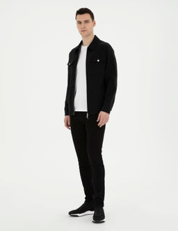 Siyah Slim Fit Jean Pantolon