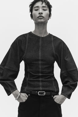 Top efecto denim - H&m фото 2