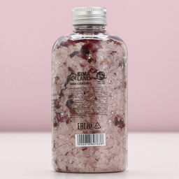 Соль для ванны «Зимняя сказка» с лепестками розы, 370 г, Чистое счастье