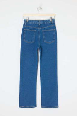 Mavi Yuksek Bel Orta Esnek Straight Duz Kesim Jeans TWOSS26JE00189 - Trendyolmilla фото 6