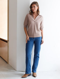 Джемпер-поло из пряжи с кашемиром VILATTE