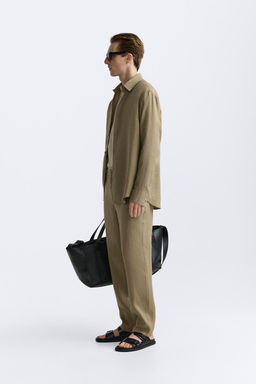 100% LINEN TROUSERS - Zara фото 3