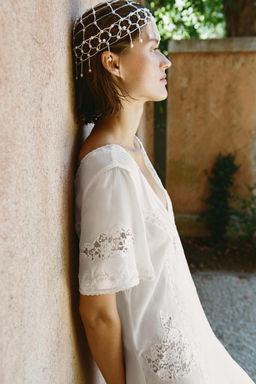 LONG EMBROIDERED DRESS - Zara фото 3