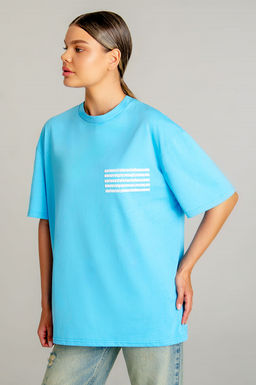 Арт. 3157 Футболка женская 42-48 (4 шт) Цвет:небесный - Калинка фото 95