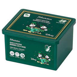 Набор масок тканевых успокаивающих с центеллой JMSOLUTION DISNEY QUICK ROUTINE BARRIER CICA MASK (35
