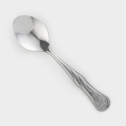 Цена за 10 шт. Ложка столовая «Лёвушка», h=16 см, толщина 1.2 мм, цвет серебряный