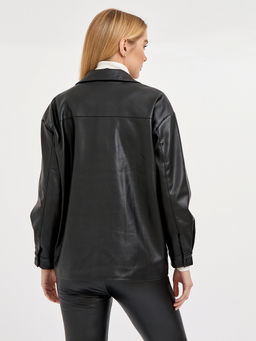 пиджак женский черный на пуговицах и с карманами - Glenfield фото 7