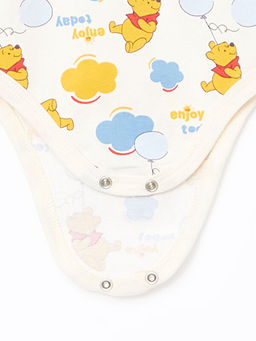 Winnie the Pooh Bask?l? Erkek Bebek ??t??tl? Body ve Pantolon 2li