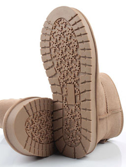 04-PF5854-3 BEIGE Угги женские (натуральная замша, 100% шерсть)