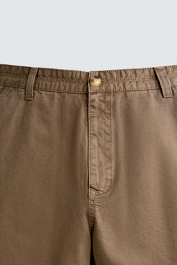 BERMUDA LAVADO EFECTO VINTAGE / Marr?n claro - Zara фото 8