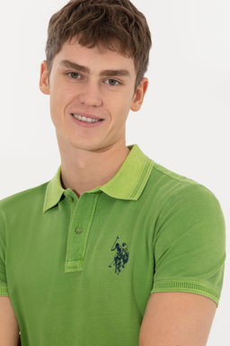 Мужская зеленая базовая футболка Неожиданная скидка в корзине - U.s. polo assn фото 2