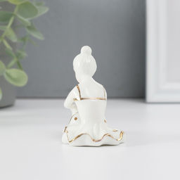 Фигурка керамика «Балерина», золото, 7 см