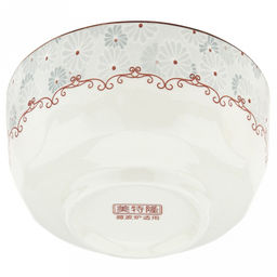 "Классика" Пиала фарфоровая 580мл, д12,7х7см, с деколью, отводка (Китай)