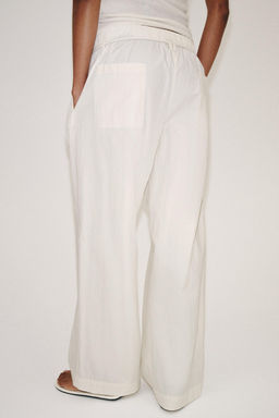 PANTAL?N POPEL?N ZW COLLECTION / Crudo - Zara фото 4