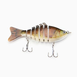 Подарочный набор 4 в 1 «Удачная рыбалка»: 3 рюмки для водки по 50 мл, воблер, бронза