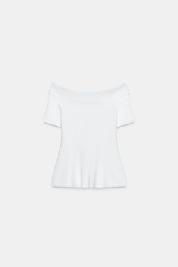 TOP PUNTO ESCOTE BARCO / Blanco